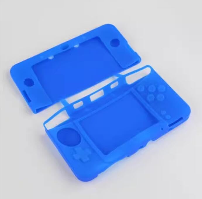 LRWDEFA Soft Silicone Cover Case for New 3DS XL LL Rubber Full Body Protective Skin (Blue) - Image 2